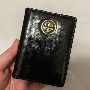 Tory Burch Black Foldable Card Case